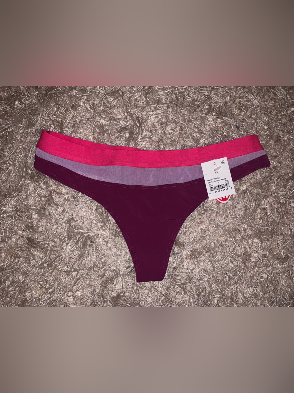 Women's Colorful Thong size XS NWT by Parade